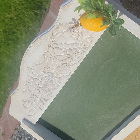 Lemon Themed Home Organizing Board 🍋 Distressed White Chalk Painted Wall Art - Picture 6 of 9